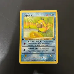 Card Pokemon Portuguese - Psyduck 53/64 1st Edition Fossil Ultra Rare Low Pop - Image 4