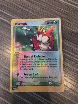 Wurmple 78/109 Reverse Holo Pokemon EX Ruby and Sapphire English Card - MP Creas - Image 1
