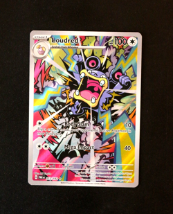 Pokemon Card TCG - Loudred 212/182 - Paradox Rift - Illustration Rare - NM ⭐ - Image 1