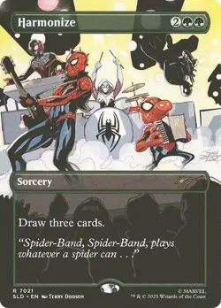 MTG Harmonize 7021 Rare Secret Lair Marvel's Spider-Man: Bonus Cards - Image 1