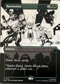 MTG Harmonize 7018 Rare Secret Lair Marvel's Spider-Man: Bonus Cards - Image 1