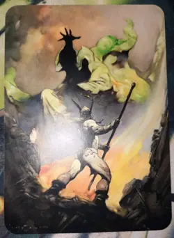 Sorcery Contested Realms Sorcerer Store Promo Foil Frank Frazetta Alternate Art - Image 2