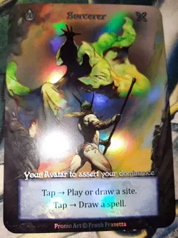 Sorcery Contested Realms Sorcerer Store Promo Foil Frank Frazetta Alternate Art - Image 1