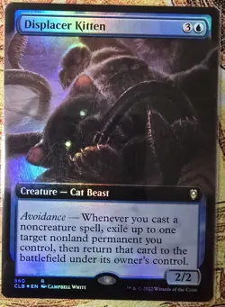 Displacer Kitten (Extended Art) Commander Legends: Battle for Baldur's Gate Foil - Image 1