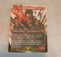 Clive, Ifrit's Dominant (0318) (Borderless) Final Fantasy Pack Fresh MTG MINT - Image 1