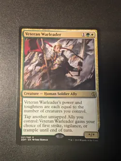 MTG Veteran Warleader Duel Decks: Zendikar vs. Eldrazi 027/080 Regular Rare - Image 1