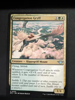 MTG Congregation Gryff (200/440) Outlaws of Thunder Junction Non Foil - Image 1