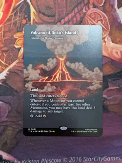 Volcano of Roku's Island - Valakut, the Molten Pinnacle - Borderless MTG NM - Image 1