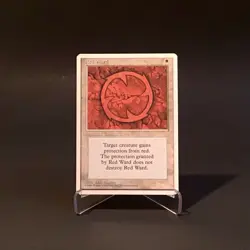 Magic: The Gathering Red Ward MTG Core Set 4th Edition Vintage 1995 LP - Image 1