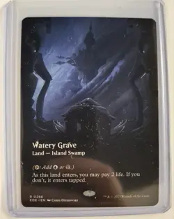 Watery Grave Borderless Edge of Eternitiy EOE Magic the Gathering MtG - Image 1