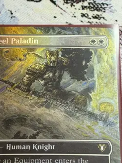 MTG Commander Masters - Puresteel Paladin - Borderless FOIL NM - Image 1