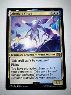MTG NM Absolute Virtue Mythic Non-Foil Final Fantasy FIN Magic the Gathering - Image 1