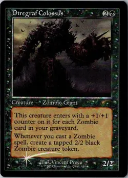 2024 MTG Magic the Gathering SLD Secret Lair Retro Foil #840 Diregraf Colossus - Image 1