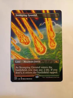 Stomping Ground Borderless Unfinity 280 Mtg Magic The Gathering Rare UNF NM - Image 1