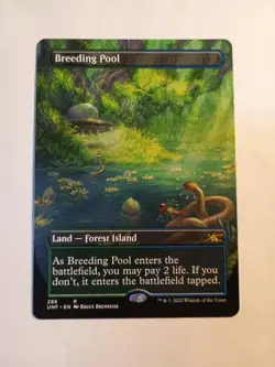 Breeding Pool Borderless Unfinity 286 Mtg Magic The Gathering Rare UNF NM - Image 1