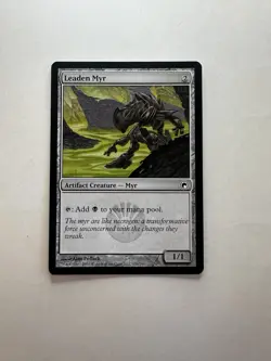 Leaden Myr LP Scars of Mirrodin Regular Magic The Gathering Mtg Lightly Played - Image 1