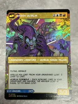 Magic The Gathering MTG Spider-Man Norman Osborn Green Goblin Borderless Foil - Image 2