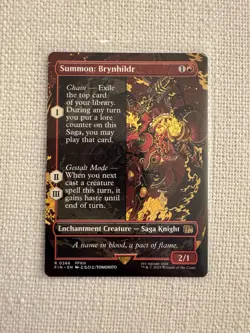 Summon: Brynhildr (Borderless) Final Fantasy R0366 MTG NM - Image 1