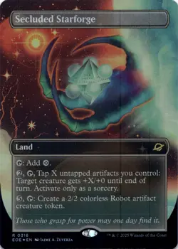 Secluded Starforge (Borderless Foil) Edge of Eternities - Magic MTG NM - Image 1