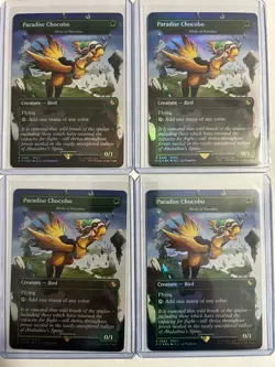4 X Chocobo of Paradise / Birds of Paradise Foil NM/M Final Fantasy Magic MTG - Image 1