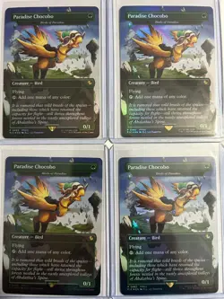 4 X Chocobo of Paradise / Birds of Paradise Foil NM/M Final Fantasy Magic MTG - Image 2