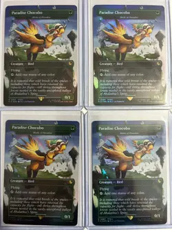 4 X Chocobo of Paradise / Birds of Paradise Foil NM/M Final Fantasy Magic MTG - Image 3
