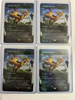 4 X Chocobo of Paradise / Birds of Paradise Foil NM/M Final Fantasy Magic MTG - Image 4