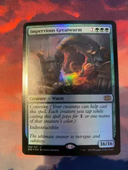 MTG Double Masters 2022 Impervious Greatwurm Foil - Image 1