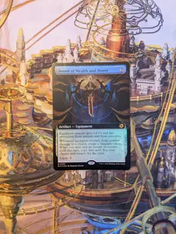 MTG Sword of Wealth and Power (Extended Art Foil) - BIG Mythic - Mint - Image 1