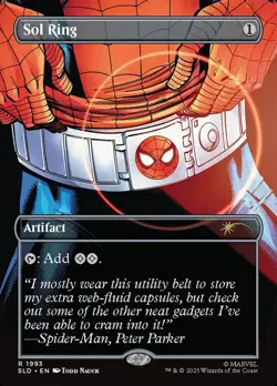 MTG Sol Ring 1993 Rare Secret Lair Marvel's Spider-Man: Heroic Deeds - Image 1