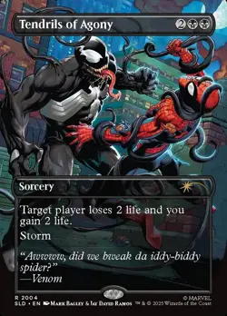 MTG Tendrils of Agony 2004 Rare Secret Lair Marvel's Spider-Man: Venom Unleashed - Image 1