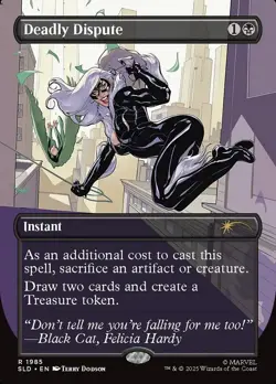 MTG Deadly Dispute 1985 Rare Secret Lair Marvel's Spider-Man: Villainous Plots - Image 1