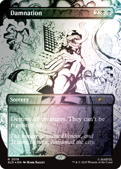 MTG Damnation 2019 Rare Foil SLD Marvel's Spider-Man: Venom Unleashed Inks - Image 1