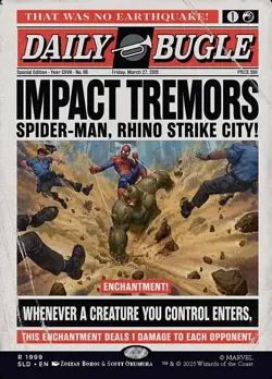 MTG Impact Tremors 1999 Rare Secret Lair Marvel's Spider-Man: Daily Bugle News - Image 1