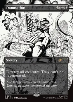 MTG Damnation 2019 Rare Secret Lair Marvel's Spider-Man: Venom Unleashed Inks - Image 1