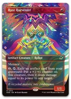 Rust Harvester (Borderless) #310 (Foil) (NM) Edge of Eternities EOE Magic MTG - Image 1