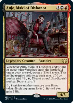 Anje, Maid of Dishonor - Innistrad: Crimson Vow - English - NM - MTG - Image 1