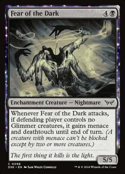 Fear of the Dark - Duskmourn: House of Horror - English - NM - MTG - Image 1