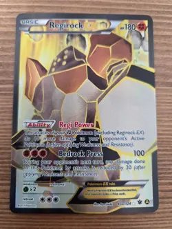 2017 Pokemon Regirock EX 43a/124 XY Premium Trainer Collection Promo - LP - Image 1