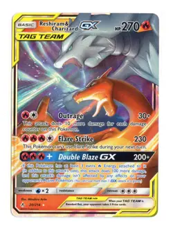 Reshiram & Charizard GX 20/214 Ultra Rare Holo SM - Unbroken Bonds Pokemon TCG - Image 1