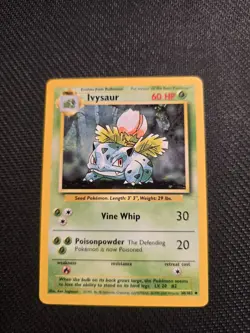 Vintage Pokemon Ivysaur 30/102 Base Set 1999-2000 4th Printing - Image 1