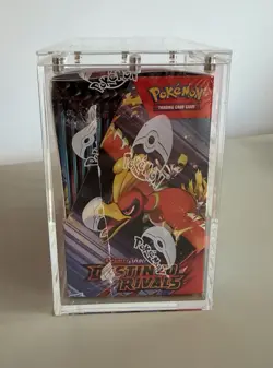 Pokemon TCG S&V DESTINED RIVALS BOOSTER BOX Factory Sealed W/acrylic Case Protec - Image 4