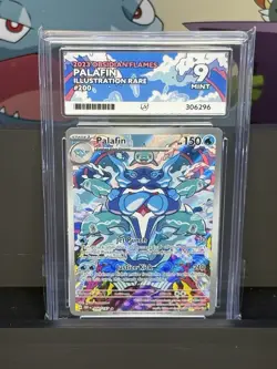 ACE 9 Palafin 200/197 IR Obsidian Flames 2023 Pokemon TCG (NOT PSA) - Image 1