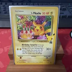 Birthday Pikachu Holo 24 Celebrations Classic Collection Pokemon 2021 NM - Image 1