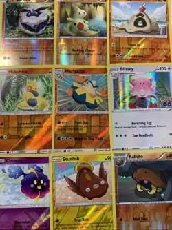 Pokemon TCG Mixed Holo/Reverse Holo Lot Of 9 Kabuto, Stunfisk, Cosmog - Image 1