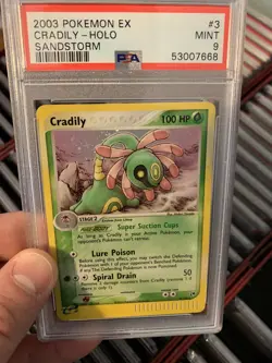 2003 Pokemon - Cradily Holo Rare - EX Sandstorm 3/100 - PSA 9 MINT!! - Low Pop!! - Image 2