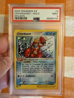 2003 Pokemon - Crawdaunt Holo Rare E Reader - EX Dragon 3/97 - PSA 9 MINT!! - Image 2