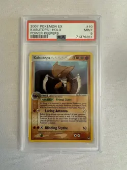 2007 Pokemon - Kabutops Holo Rare EX Power Keepers 10/108 - PSA 9 Mint! Nintendo - Image 2