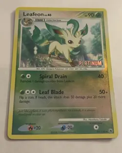 Leafeon 24/100 - Majestic Dawn - Reverse Holo Rare Platinum Stamped 2008 Pokemon - Image 1