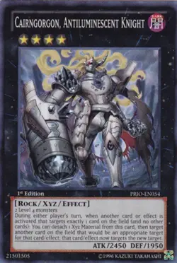 Yugioh! MP Cairngorgon, Antiluminescent Knight - PRIO-EN054 - Super Rare - 1st E - Image 1